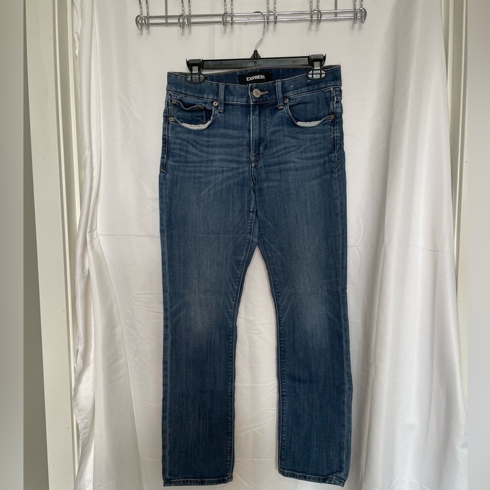 Express/Skinny stretch mid rise jeans​​​​​​​​​​​​
